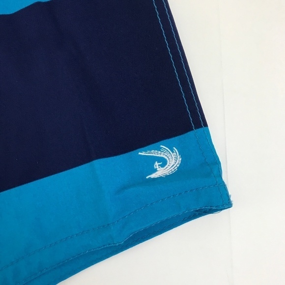 Pacific Surf Blue Stripped Board Shorts sz XL - Picture 2 of 6